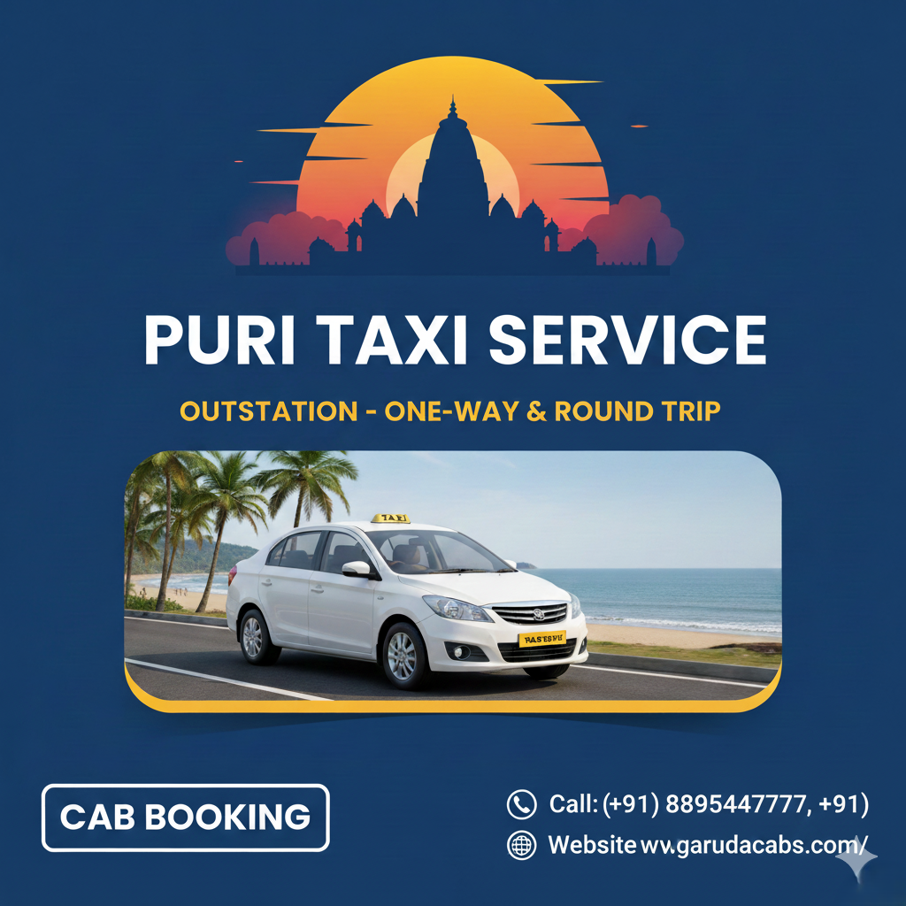 Taxi Service in Puri for Outstation One-Way & Round Trip | Garuda Cabs